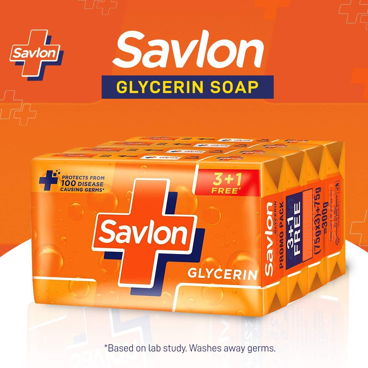 Savlon Glycerin Bathing Soap, 40g x4| Rs.40 